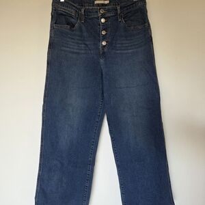 NWOT Levi’s Mile High Cropped Wide Leg Jeans